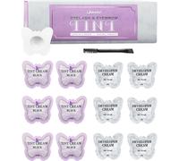 Kalanka-Teinture Cils Noir, 2 In 1 Teinture Cils Et Brow Color, Teinture Sourcil, Kit Teinture Cils Avec Des Outils Pour Les Débutants Et Les Salons