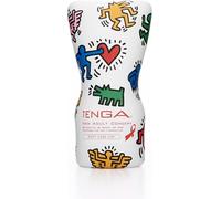 Kalanka-Tenga X Keith Haring Soft Case Cup Standard (Insertion Depth ¿ 15cm, Width ¿ 4,5cm) Blanc