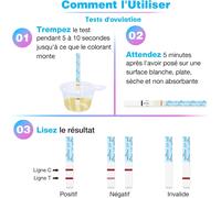 Kalanka-Tests D'ovulation En Bandelettes Soutenu Par L¿Application D¿Ovulation Premom App Française (50lh)