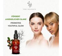 Kalanka-The Oganics® Moroccan Argan Oil 50ml \U2013 Organic, 100% Pure, Natural & Cold-Pressed \U2013 Nourishes And Protects Skin, Hair, Body & Nails \U2013 Vegan, Cruelty-Free \U2013 Glass Bottle+ P