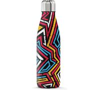 Kalanka-The Steel Bottle Bouteille Isotherme En Acier Inoxydable, Avec Isolation Sous Vide À Double Paroi, Capacité De 500 Ml, Fermeture Hermétique, Portable, Pop#22 Graffiti