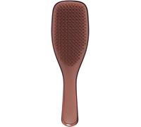 Kalanka-The Ultimate Detangler Chrome Hairbrush For Wet & Dry Hair Detangles All Hair Types Reduces Breakage, Eliminates Knots Two-Tiered Teeth & Comfortable Handle Chocolate Bronze