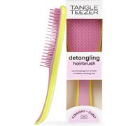 Kalanka- The Ultimate Detangler Hairbrush For Wet & Dry Hair Detangles All Hair Types Reduces Breakage, Eliminates Knots Two-Tiered Teeth & Comfortable Handle Hyper Yellow & Rosebud