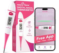 Kalanka-Thermomètre Basal Digital Pour La Prédiction De La Fertilité Et Le Suivi De La Température - Thermomètre Basal Précis Avec L'app Premom Rose