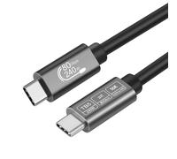 KALANKA-Thunderbolt 5 80Gbps Cable 1.8 m, 240W High Speed Charging USB C Cable Supports 16K/ 8K Display for Thunderbolt 3/USB4 Monitor, Docking Stations