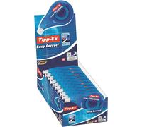 KALANKA-Tipp-Ex Easy Correct - Rubans Correcteurs de 12 m x 4,2 mm avec système de correction latérale, Boîte de 10