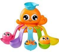 KALANKA-TOMY 7 en 1 Poulpe pour le bain, Jouets de bain pour bébés, Jouets de bain pour enfants pour jouer dans l'eau, Accessoires de bain amusants Convient aux enfants de 18 mois, 2, 3 et 4 ans