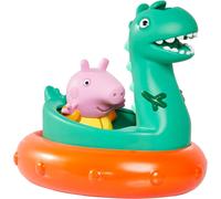 KALANKA-TOMY Flotteur de bain Peppa Pig Georges' Dinausore, Jouets de bain pour bébés, Jouets de bain pour jouer dans l'eau, Accessoires de bain pour bébés, Convient aux enfants de 18 mois, 2 à 4 an