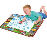 KALANKA-Tomy - Tapis Véhicules E73268, Tapis de Dessin à Eau, Coloriage Géant, Tapis d'Éveil et Educatif avec Stylo, Adapté aux Enfants dès 18 Mois, Multicolore