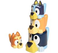 Kalanka-Tomy Toomies Tasses Gigognes Famille Bluey Avec Chilli, Bandit, Bingo Et Bluey - Tasses Gigognes Et Empilables Pour Le Bain - Sous Licence Officielle Bluey - Jouets De Bain Pour Bébé Pour +18