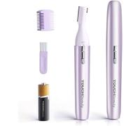 KALANKA-TOUCHbeauty Tondeuse Visage Sourcils Electrique Femme Mini Rasoir Facial à Pile, Rasage de Precision, Aucun Risque de Coupure, Une Petite Brosse de Nettoyage Fournie AG-1658Z(Violet)