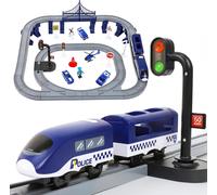 KALANKA-Train Electrique Enfant Voiture Électrique Flexible Ensemble Circuits Course,67 PCS Jouets Enfants Véhicules de Construction, Jeu de Piste Noël Nouvel an Cadeau pour 3 4 5 6 7 Ans Garçons