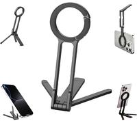 KALANKA-Trépied Magnétique Téléphone 3 en 1 avec Perche Selfie Aluminium et Mousqueton Maglock, Support Pliable Smartphone Compact Compatible iPhone 17 16 15 14 13 Ma gSafe, Trépied iPhone de Poche