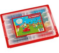 Kalanka-Trio A-Z - Feutre De Coloriage - Schoolpack X 144 Feutres Pointe Moyenne - 12 Couleurs Assorties