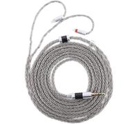 KALANKA-Tripowin Zonie IEM Câble, Câble d'écouteurs de 2m de Long à 16 conducteurs plaqués Argent, câble d'écouteurs Intra-Auriculaires pour Kiwi Ears Orchestra Lite KE4 Quartet (0.78mm 2Pin, Gris)