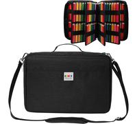 Kalanka-Trousse À Crayons De Grande Capacité Pour 480 Couleurs, Étanche, Organisateur Pour Peinture, Artiste, Pinceaux, Feutre, Surligneur, Cadeau, Noir, L
