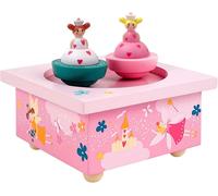 KALANKA-TROUSSELIER - Soeurs Princesses - Boîte à Musique Dancing - Idéal Cadeau de Naissance - 2 Figurines Amovibles - Fonctionnement Simple - Musique Beautifull Dreamer - Colori Rose