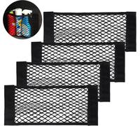 Kalanka-Trunk Storage Net, Warxin [4 Pack] Filet De Rangement , Sticker String Net Stockage De Maille Ajouter Organisateurssac Pocket Organizer Pour Pour Les Voiture (40x25cm)