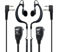 KALANKA-TSAU-M+ Midland Microphone Enveloppant à 2 Broches Radios bidirectionnelles Compatible G7 Pro G8 G9 Pro M24 Plus M48 M99 G6 XT G7 XTR ICOM Intek Montre de sécurité Softair (2 pièces)