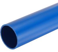 KALANKA-Tube Rigide en PVC Rond 36mm ID 40mm OD 0.3 M Tuyau PVC Résistant aux Chocs pour Conduite d'Eau, Aquarium, Serre de Jardin, Bleu