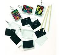KALANKA-Tubes géants de Colle pailletée et colorée (Lot de 6) -Idéal pour la création de Cartes et Les Loisirs créatifs, Coloris Assortis, 50mm x 40mm, Set de 6 Pièces