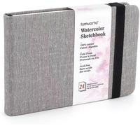 Kalanka-Tumuarta Carnet D'aquarelle - 300 G/M², 100% Coton, 10 X 15 Cm, 24 Feuilles, 48 Pages, Grain Fin, Sans Acide - Idéal Pour Croquis