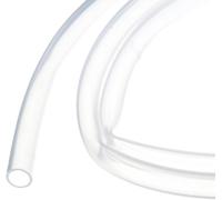 KALANKA-Tuyau en Silicone de 1M (3Pieds) 9mm DI 12mm DE Transparent pour Usage Industriel - Tuyau en Plastique Clair en Silicone pour Pompage, Vidange, Irrigation, Brassage, 3/8"" x 1/2