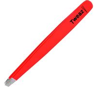 Kalanka-Tweazy Pince À Épiler Professionnelle - Pincettes En Acier Inoxydable Pour L'épilation Des Sourcils (Neon Rouge)