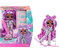 KALANKA-Tweens Winter Snow Poupée Mannequin - Violet Snow avec Skis Qui Changent de Couleur et + de 10 Tenues et Accessoires Givrés, Enfants à Partir de 4 Ans