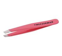 Kalanka-Tweezerman Mini Pince À Épiler Avec Pointe Biseautée Limée À La Main Pour L'épilation Des Sourcils, Géranium, Corail