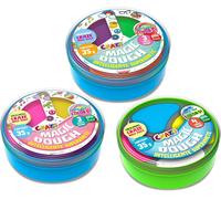 KALANKA-Twist - Pâte à Modeler Tricolore, Pack de 3X Boîtes de 35g, Pate Intelligente 3 Couleurs à mélanger