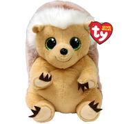 KALANKA-TY - Beanie Bellies - Peluche Bumper le Hérisson 15 cm - TY40595, Gris