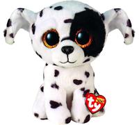 KALANKA-TY - Beanie Boo's - Peluche Luther le dalmatien 15 cm - TY36389, Blanc/Noir