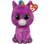 KALANKA-- TY36328 - Beanie Boo's - Peluche Rosette la licorne 15 cm, Violette