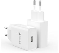 KALANKA-Type-C Chargeur Rapide pour Samsung Galaxy A15, A14, A13, A15, A12, 4G/5G, S10, S9, S8, A04S, A05S, A33, A23, A53, S24, S23, S22, S21, S20 Compatible Xiaomi Redmi, avec Blanc 2-Pack