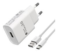 KALANKA-Type-C Chargeur Rapide pour Samsung Galaxy A15 A16 A14 A13 A12 4G/5G A05S A04S A33, A56 A55 A54 A53 A36 A35 A26 A25 A23 A32 S25 S24 S23 S22 S21 S20 Fe Compatible Xiaomi Huawei. avec 2m Cable