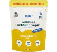 Kalanka-\U2013 180 Pastilles Dentifrice À Croquer Saveur Citron \U2013 Bio Cosmos, Avec Fluor, Zinc Citrate, 100% Naturel, Zéro Déchet, Sans Tube \U2013 3 Mois D`Utilisation, Fabriqué En France, Idéa