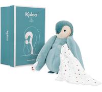 KALANKA-\u2013 Complices \u2013 Peluche à Bisous \u2013 Vert \u2013 avec Mouchoir Mousseline de Coton \u2013 Doudou dès la Naissance,K212008