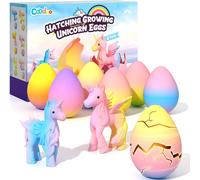 KALANKA-?ufs Arc-en-Ciel à Éclore avec Licornes pour Enfants - Pack de 6 Jouets Licorne pour Garçons et Filles, Idées Cadeaux pour Pâques ou Anniversaire Enfants 3+ Ans - Cadeaux pour Filles 3 4 5 6