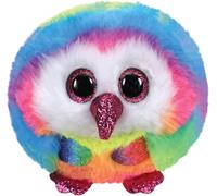 KALANKA-Uk- Owen Owl Puffies Peluches, 2005121, Multicolore, 7cm