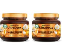 Kalanka-Ultra Doux - Masque Remède Nourrissant - Huile D'argan & De Camélia - Pour Cheveux Secs & Ternes - Sans Silicone & Sans Parabène - 340 Ml (Lot De 2)