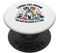 Kalanka-Un Chien Drôle Qui Vit Son Rêve, Une Mauvaise Décision À La Fois Popsockets Popgrip Adhésif