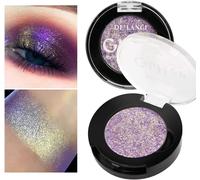 Kalanka-Unique Pourpre-Or Ombre À Paupières Chatoyante, Duo Chrome Violet Multichrome Eyeshadow, Ombre À Paupières Pailletée Caméléon Sparkle Changeant De Couleur, Luminizer Highlighter Maquillage