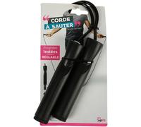 Kalanka-Upfit - Corde À Sauter - Poignées Lestées - Poignées Ergonomiques Avec Texture Légèrement Grainée Pour Une Bonne Préhension - Destiné À Un Usage En Intérieur - Longueur: 2,80m - Matière: Pvc