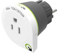 KALANKA- USA to Europe Adaptateur de Voyage Universel avec Prise de Terre Protection Antichoc Kid Safe Tension et Puissance Max. 100V-1600W / 250V-4000W