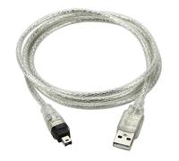 KALANKA-USB 2.0 Male Cable Compatible Firewire DV IEEE 1394 4 Pin Male iLink for DCR TRV75E Camcorder or Camera with 4 Pin Firewire Plug