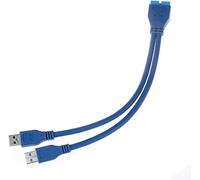 KALANKA-USB 3.0 A Male to 20 Pin Male Extension Cable