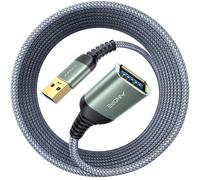 KALANKA-USB 3.0 Extension Cable 5M High Data Transmission Type A Male to Female Compatible with Webcam, Gamepad, USB Keyboard, USB Flash Drive, Hard Drive, Printer