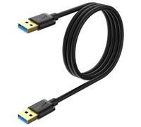 KALANKA-USB A Cable, 1M USB A Male to Male A, 5Gbps USB Type-A Data Transfer Cable for Printers, Modems, Hard Drives, Cameras, External Drives