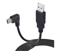 KALANKA-USB A to Mini B USB Cable 3m 90 Degree Left Angle Data Sync Cord for Dash Cam GPS Navigator Digital Camera (Left Angle 3m)